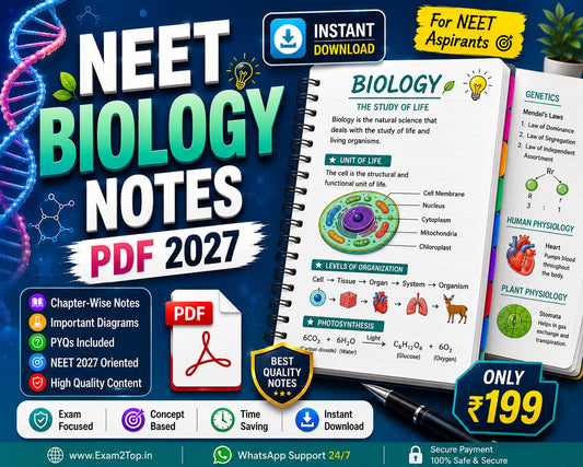 NEET Biology Notes PDF 2027